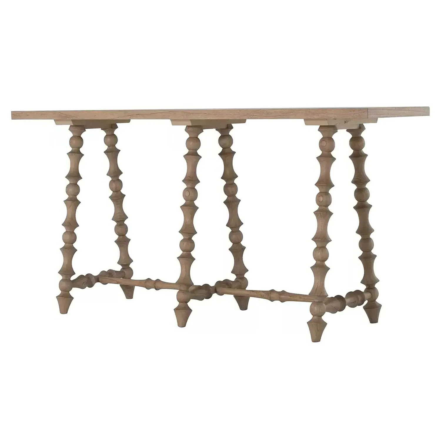 Kirkwood Rectangular Console Table - Natural Brown, Mindi Wood