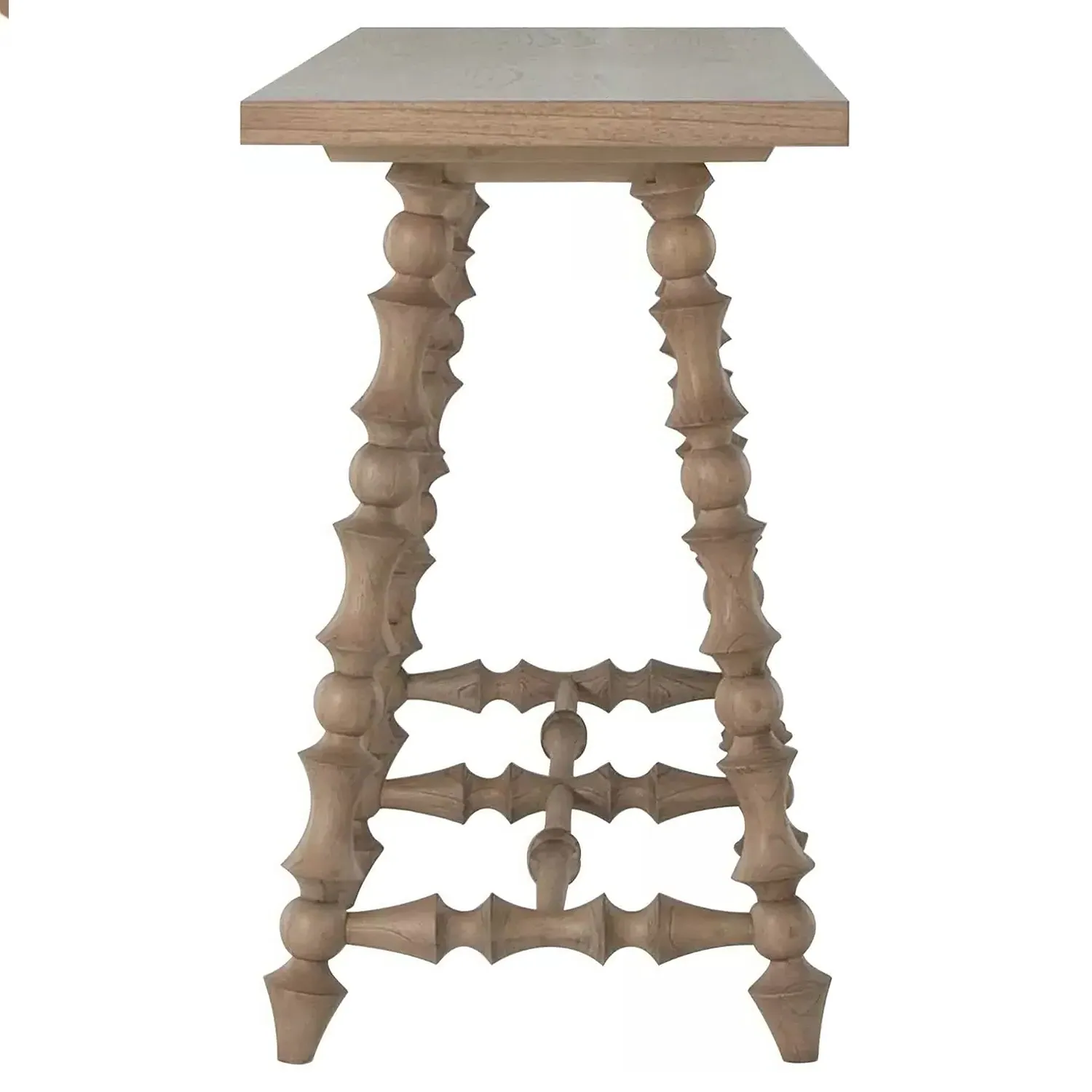 Kirkwood Rectangular Console Table - Natural Brown, Mindi Wood