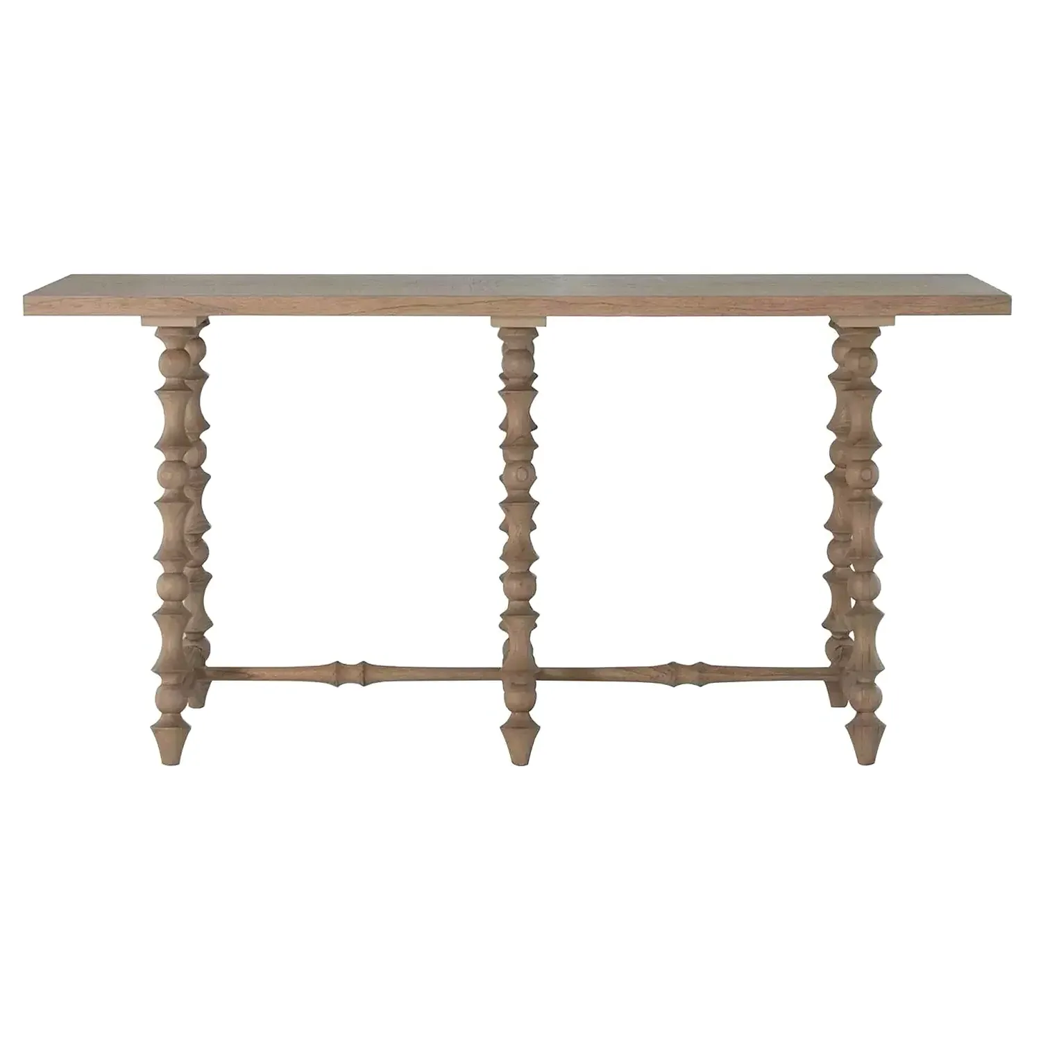 Kirkwood Rectangular Console Table - Natural Brown, Mindi Wood