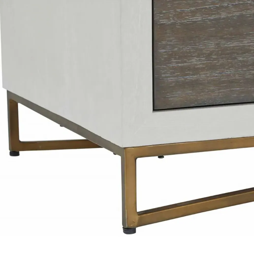 Kirsten Sideboard - White, Cerused Wood