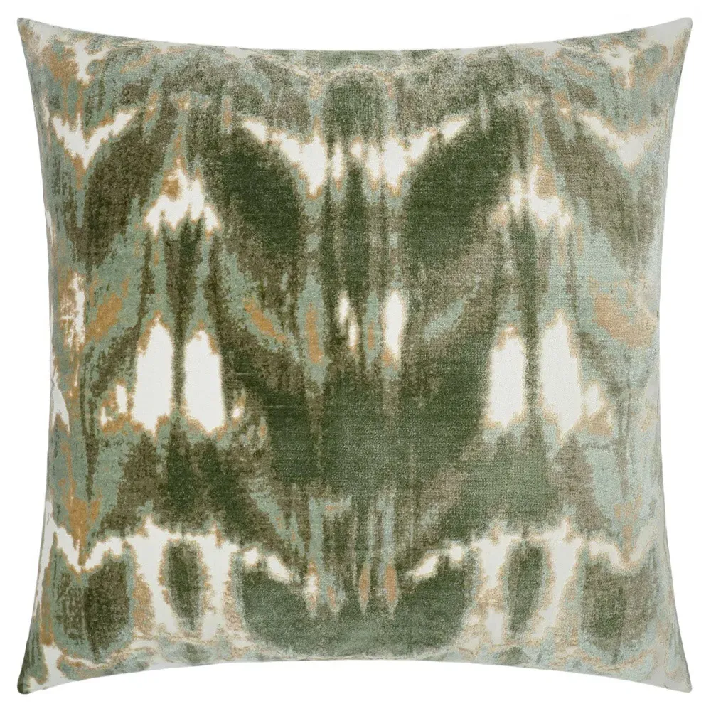 Kiyomi Abstract Throw Pillow - Eucalyptus