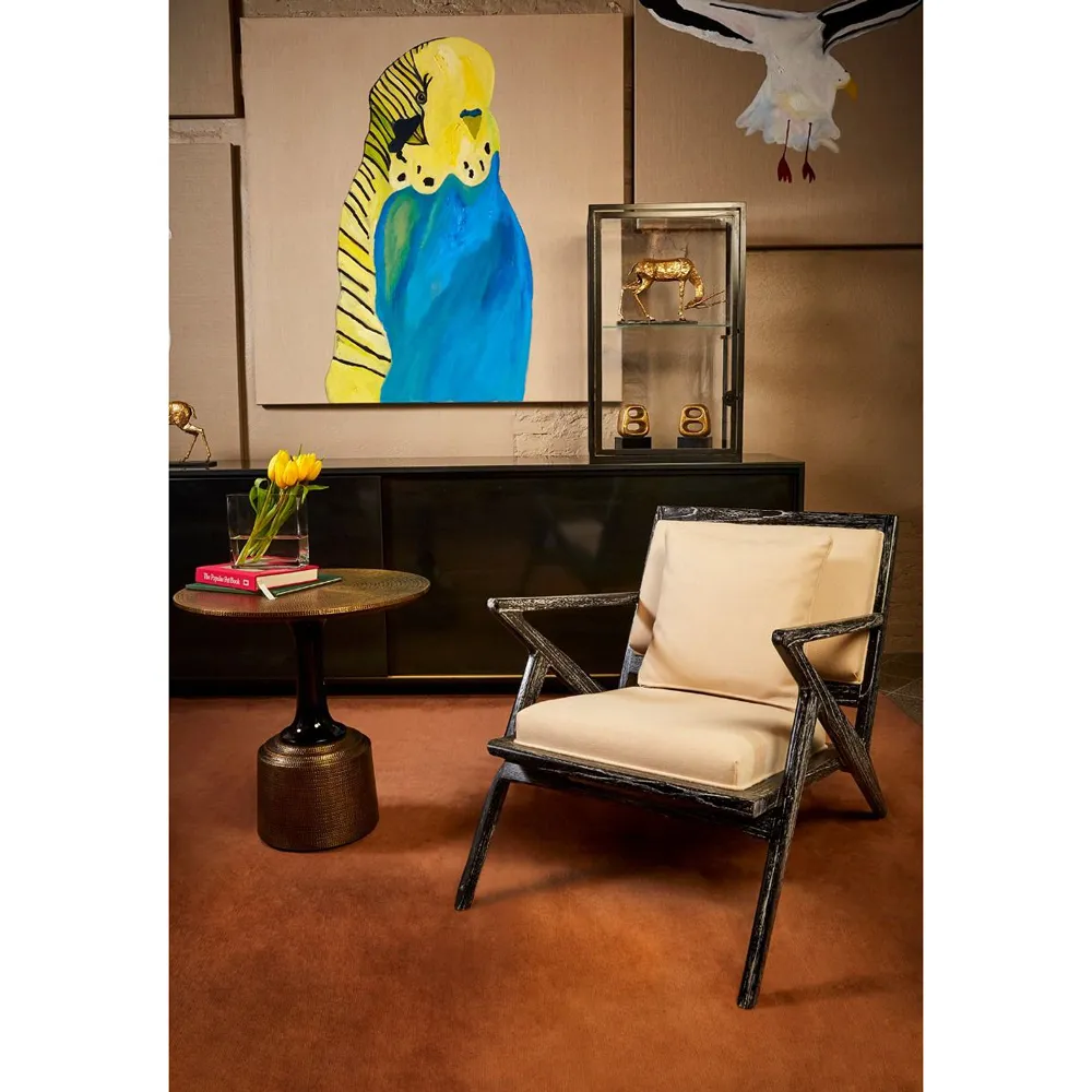 Klein Round Side Table - Gold, Brass