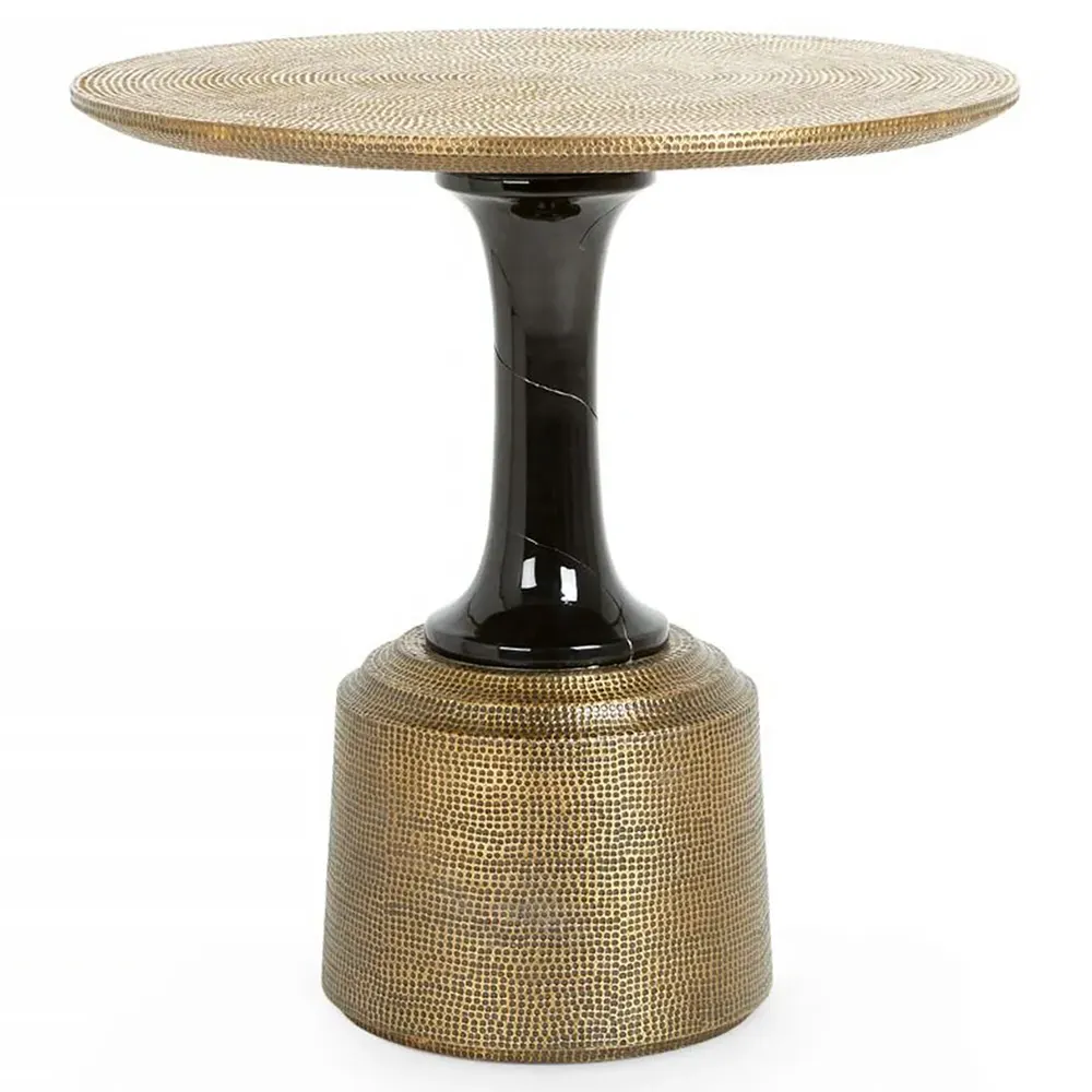 Klein Round Side Table - Gold, Brass image