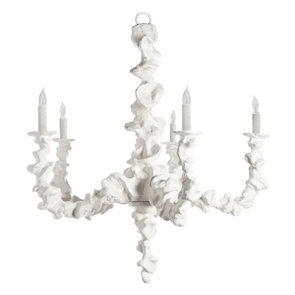 Klemm Candle Style Chandelier - Frost White, Resin image