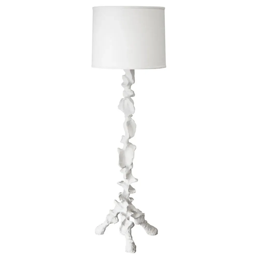 Klemm Tripod Floor Lamp - Frost White, Cast Resin