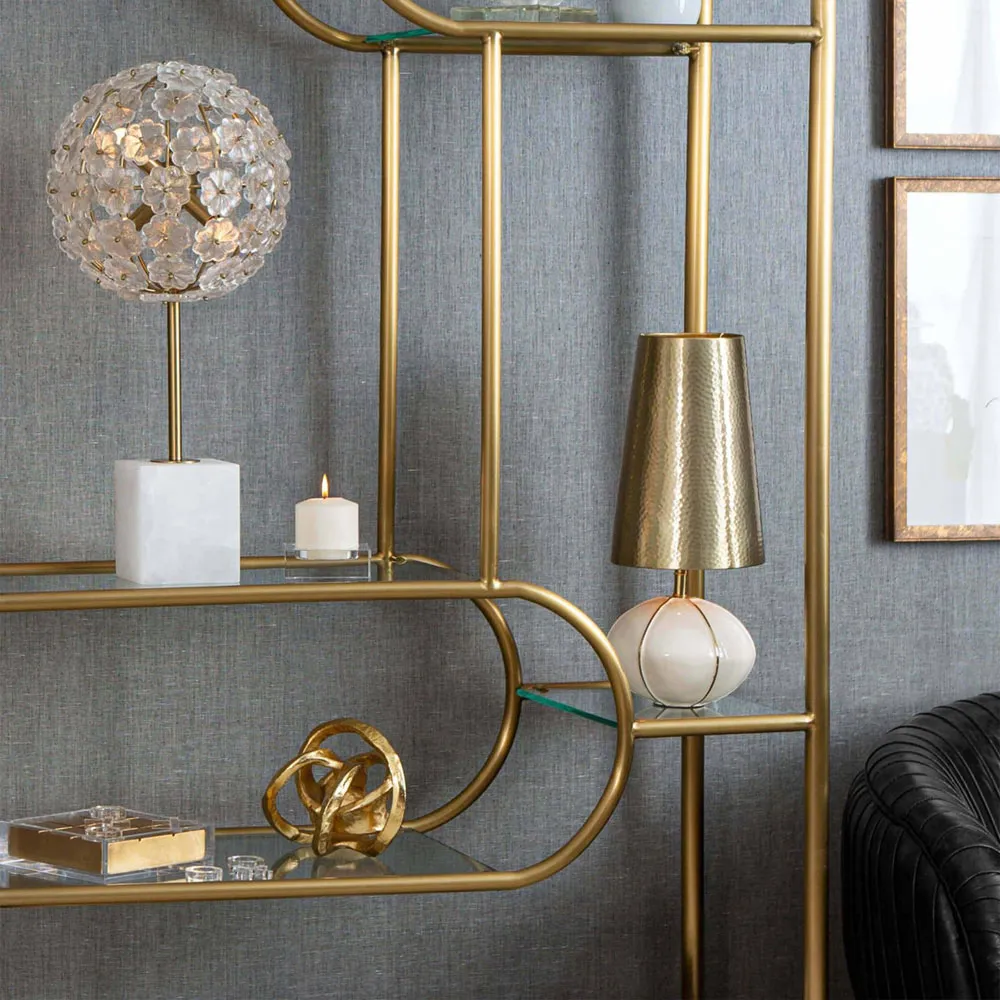 Knot Aluminum Sculpture - Gold