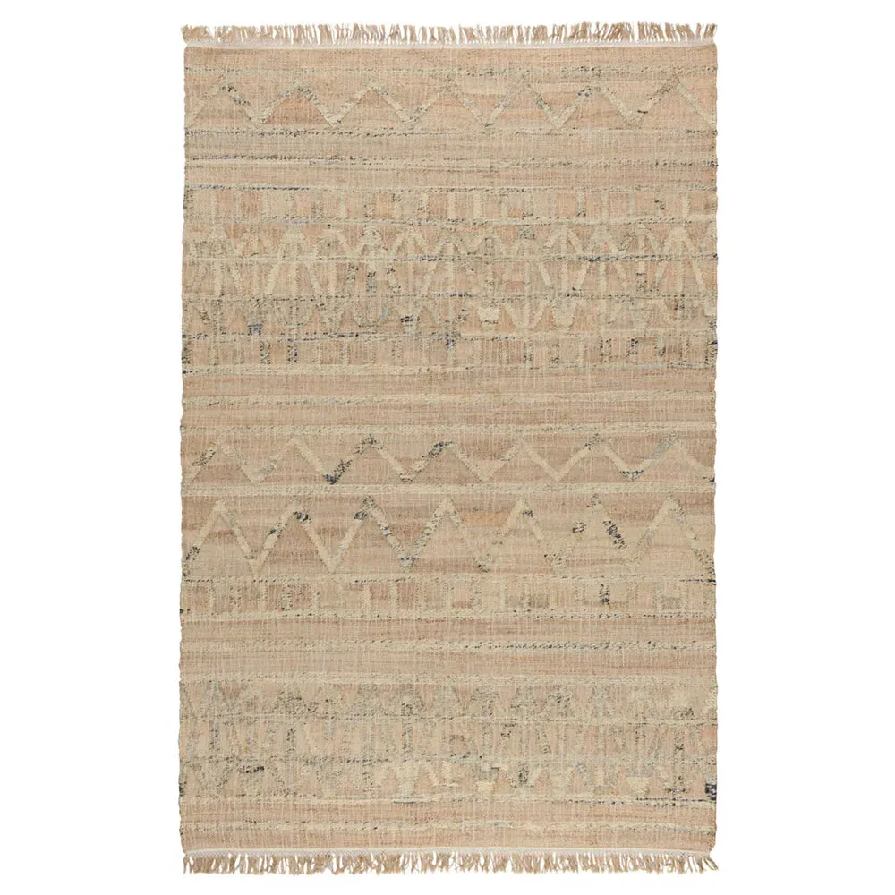 Kohei Tribal Patterned Jute Rug - Natural