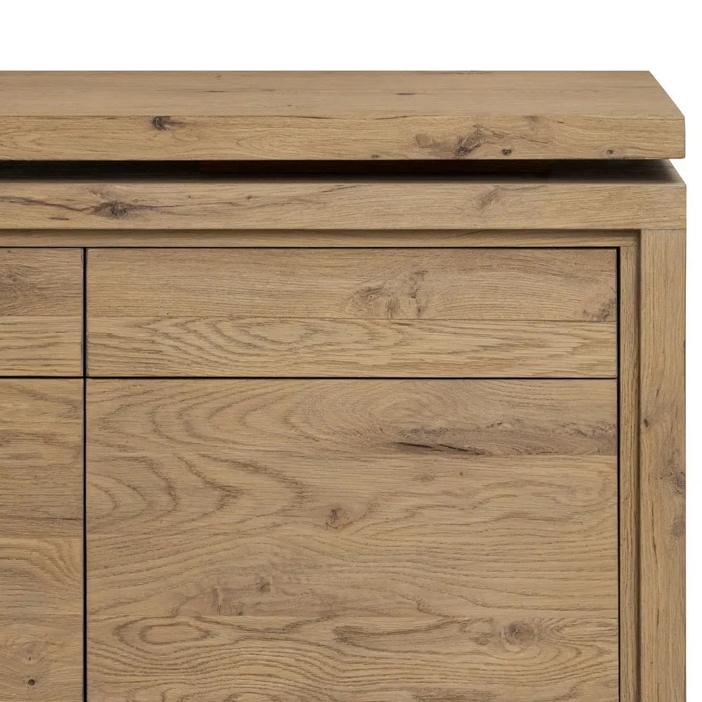 Kortney Rectangular Rotating Desk - Brown, Oak