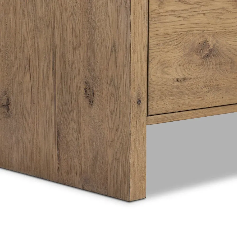 Kortney Rectangular Rotating Desk - Brown, Oak