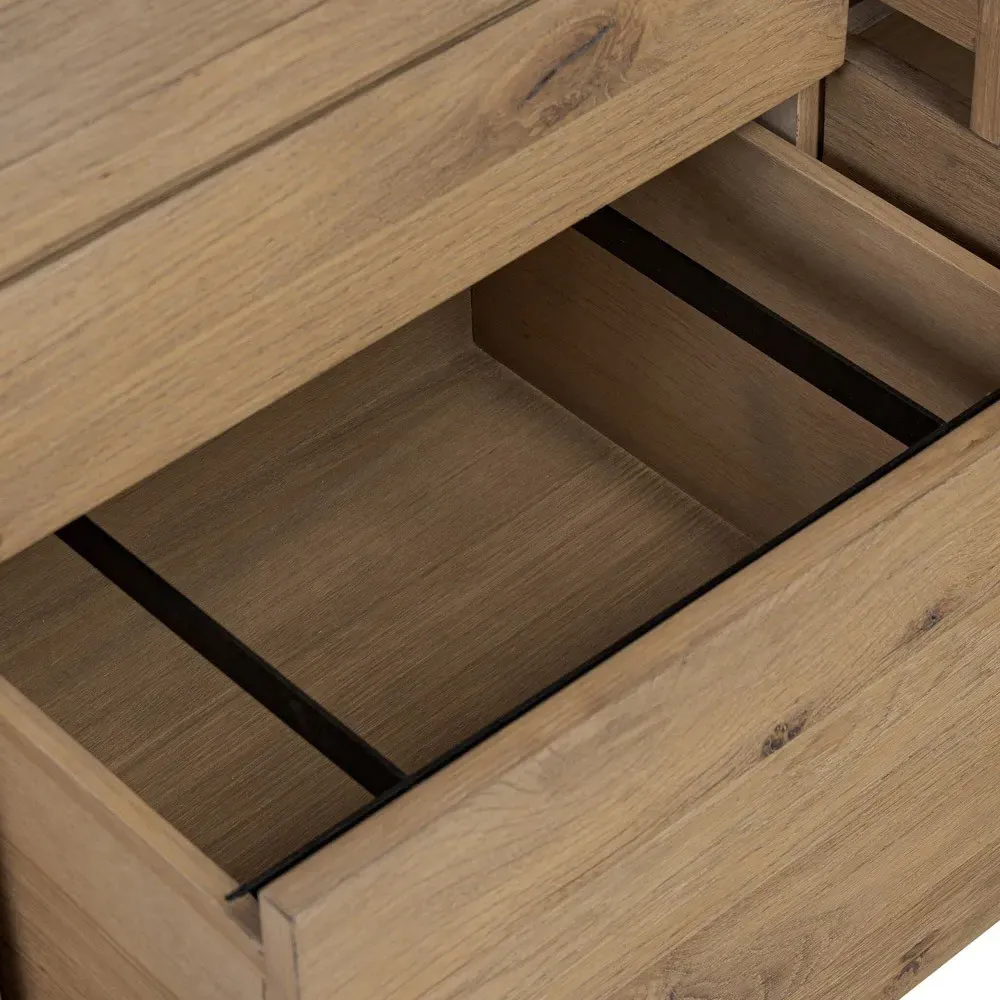 Kortney Rectangular Rotating Desk - Brown, Oak