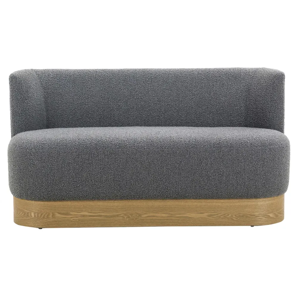 Krish Dining Bench - Grey, Boucle image