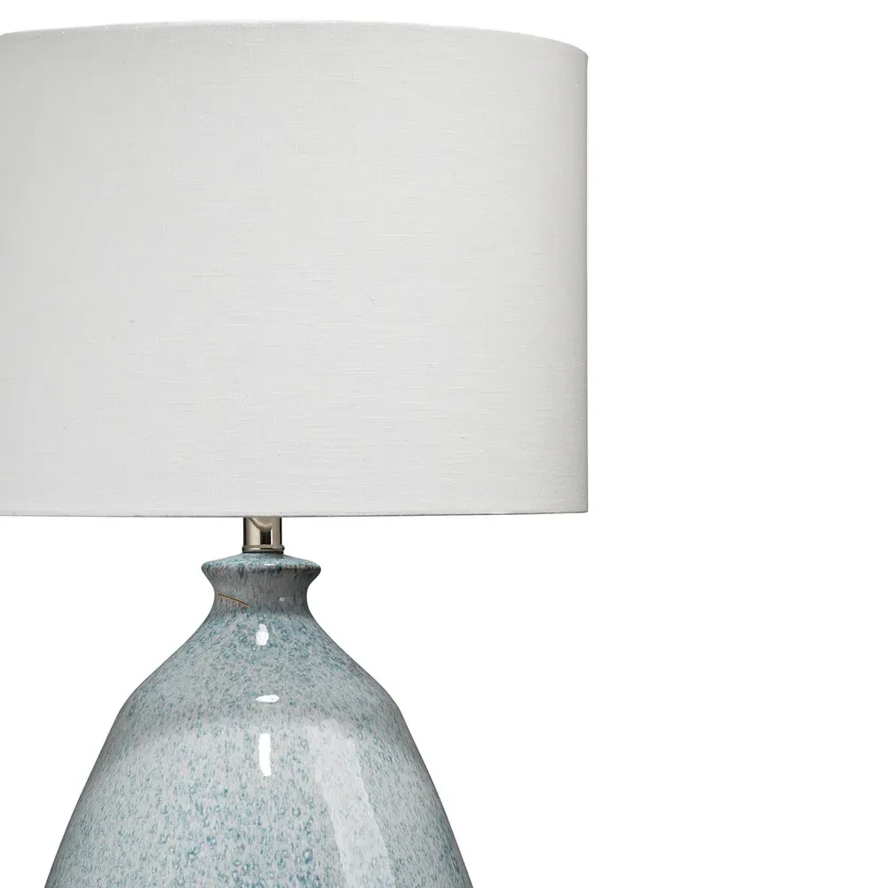 Krista Ceramic Bedside Table Lamp - Blue