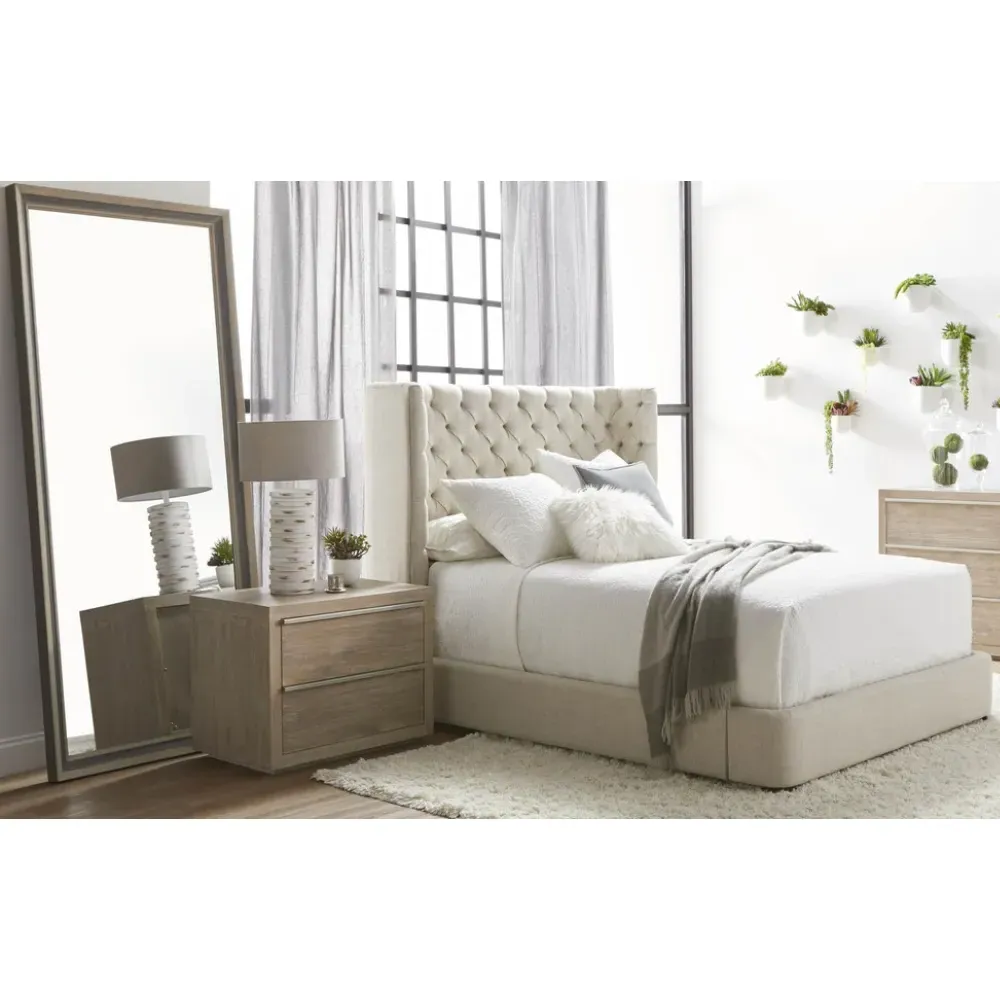 Kristoff Floor Mirror - Grey, Reclaimed Pine Wood