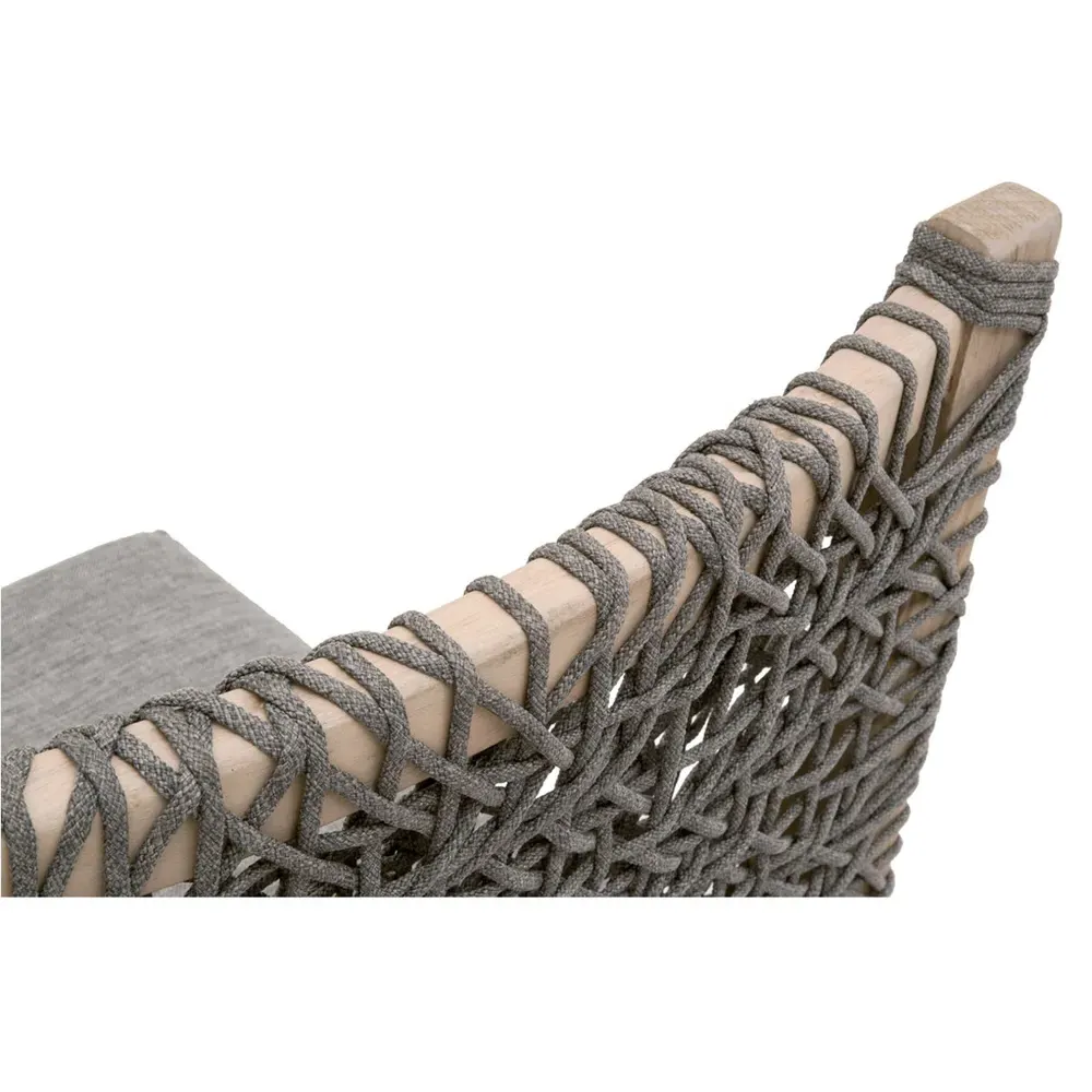 Kristoffer Outdoor Dining Chair Set of 2 - Grey, Teak