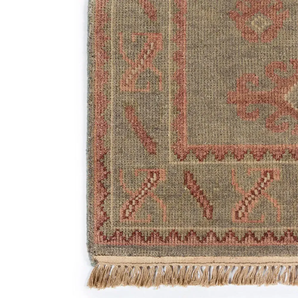 Kuku Hand Knotted Tribal Rug - Green, Wool