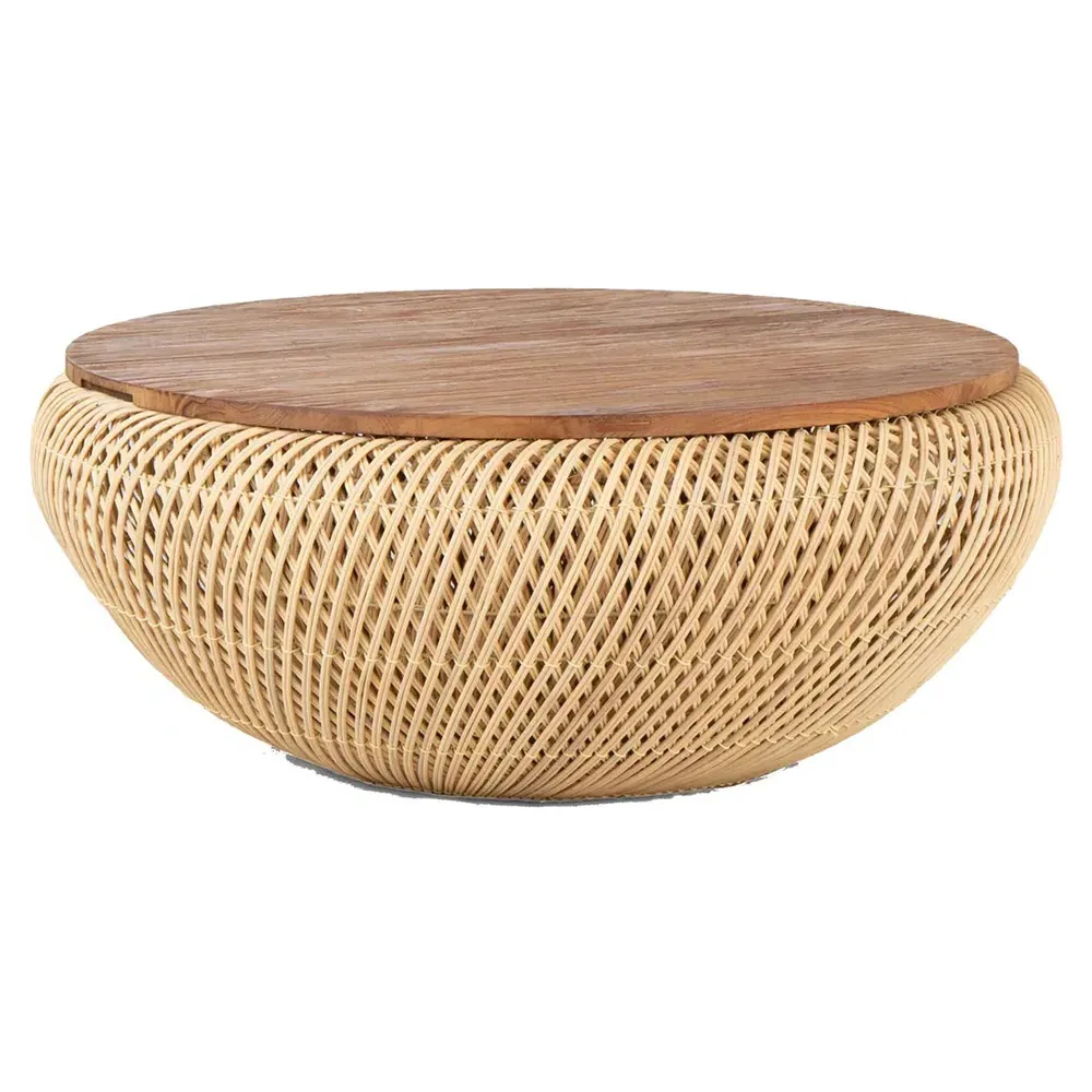 Kyawa Square Coffee Table with Storage - Brown, Teak image