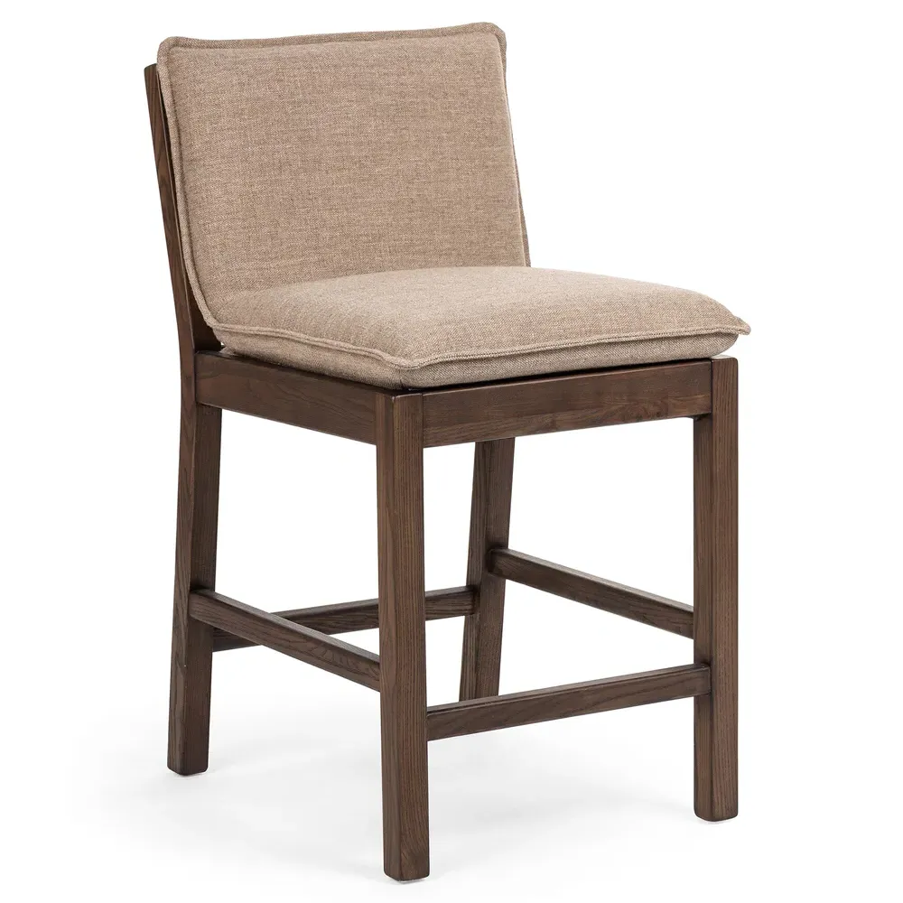 Kylie Counter Stool - Brown, Nettle Wood