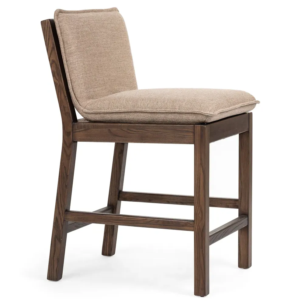 Kylie Counter Stool - Brown, Nettle Wood