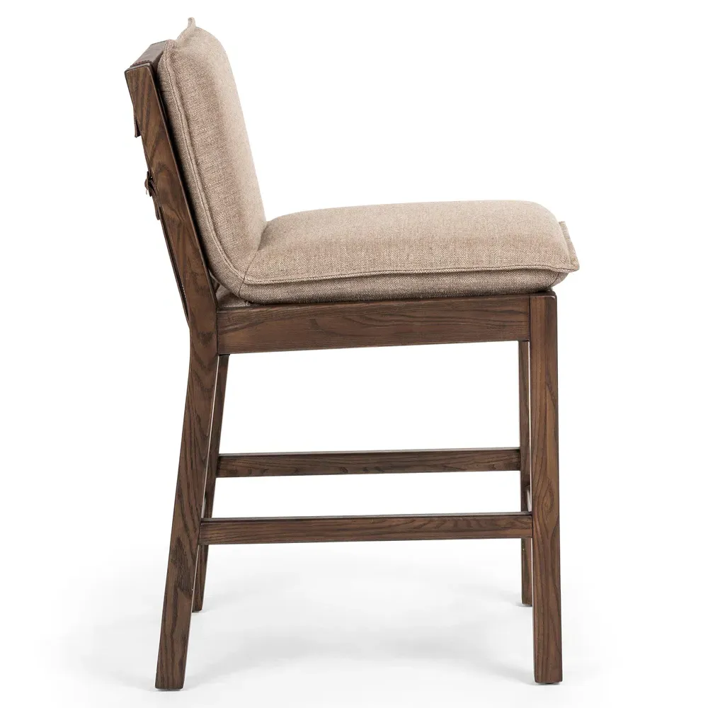 Kylie Counter Stool - Brown, Nettle Wood