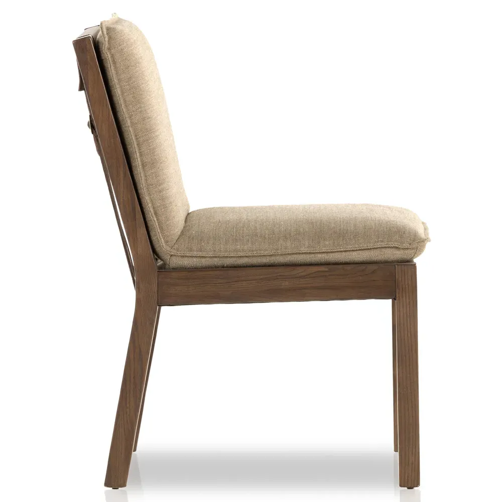 Kylie Dining Side Chair - Brown, Nettle Wood