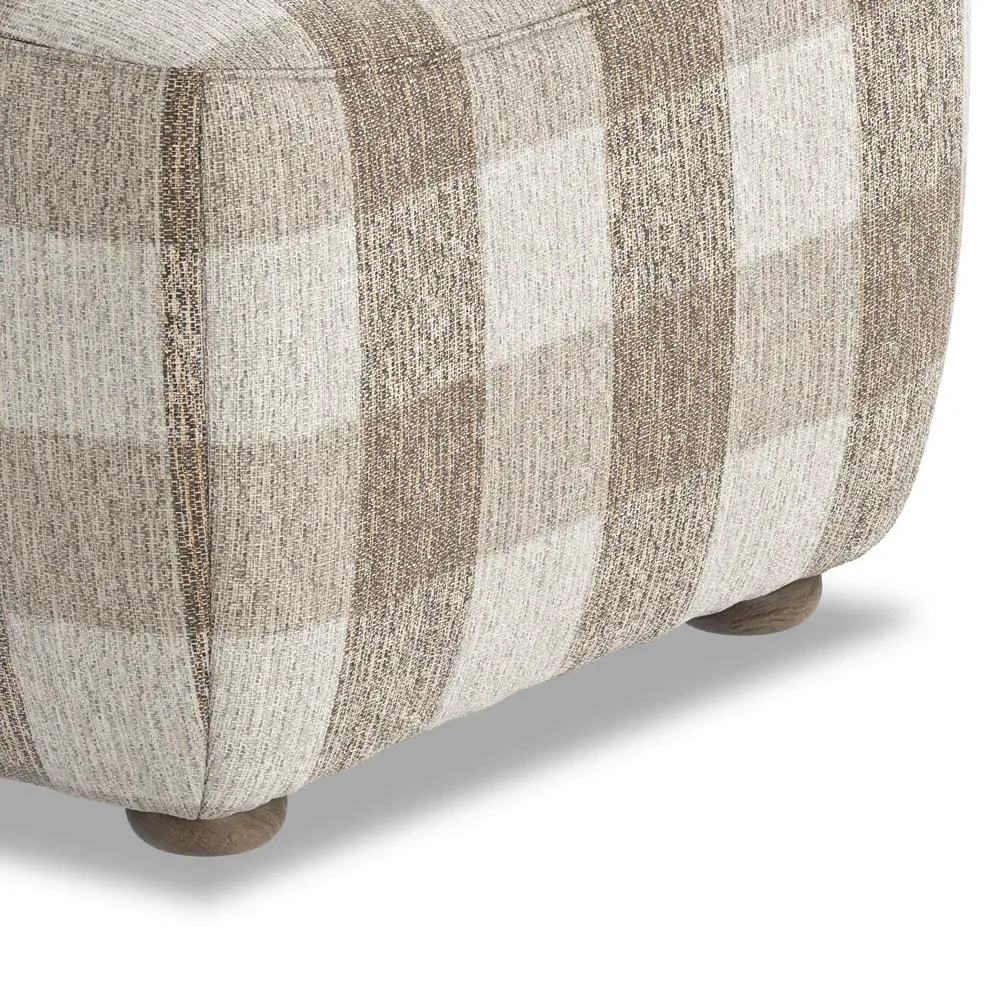 Kylo Ottoman - Dresden Pebble