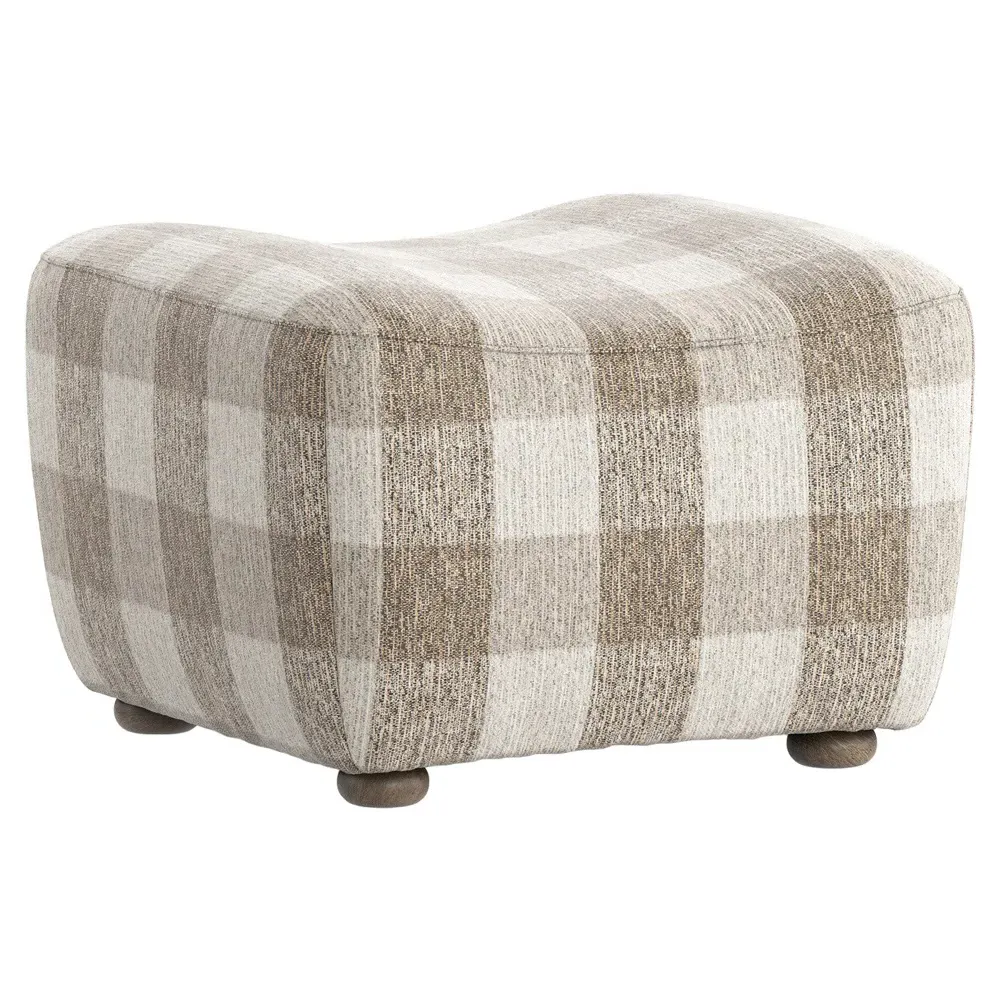 Kylo Ottoman - Dresden Pebble