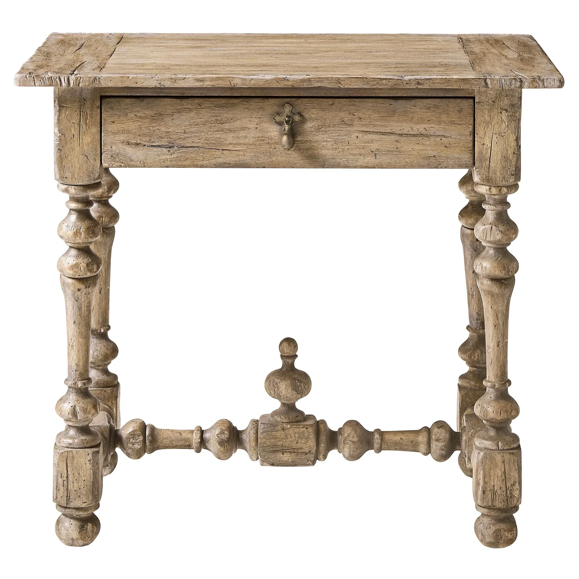 Lacey Wide Nightstand - Brown, Acacia