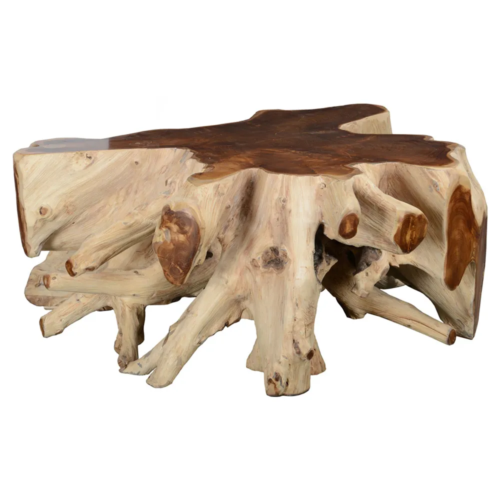 Lady Root Coffee Table - Natural, Teak Wood