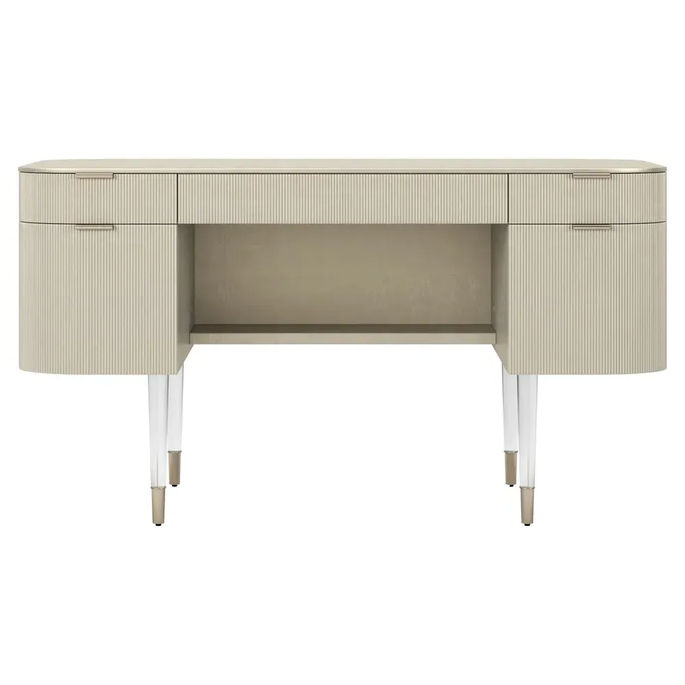 Lainey Desk - Beige, Resin