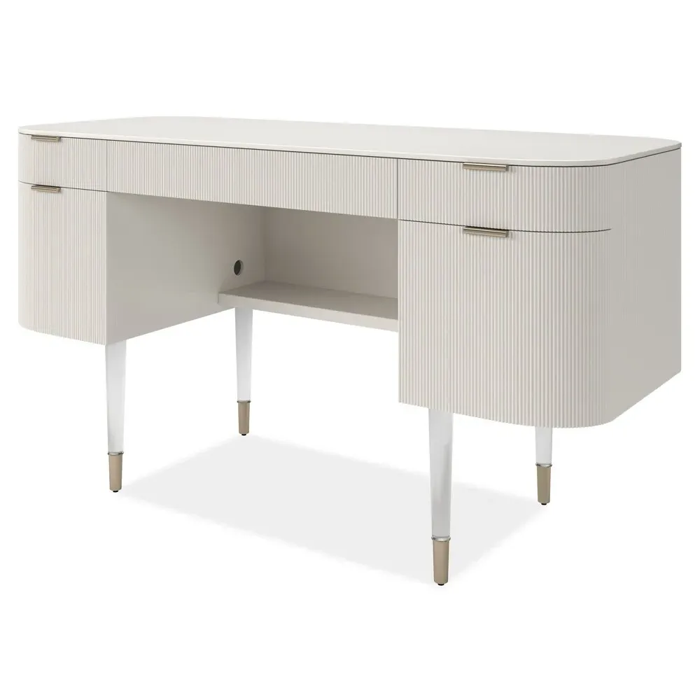Lainey Desk - White, Resin
