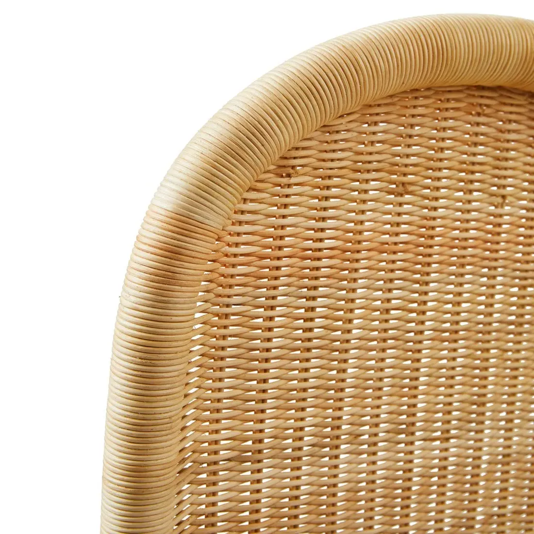 Lainey Scalloped Dining Chair Set of 2 - Natural, Rattan