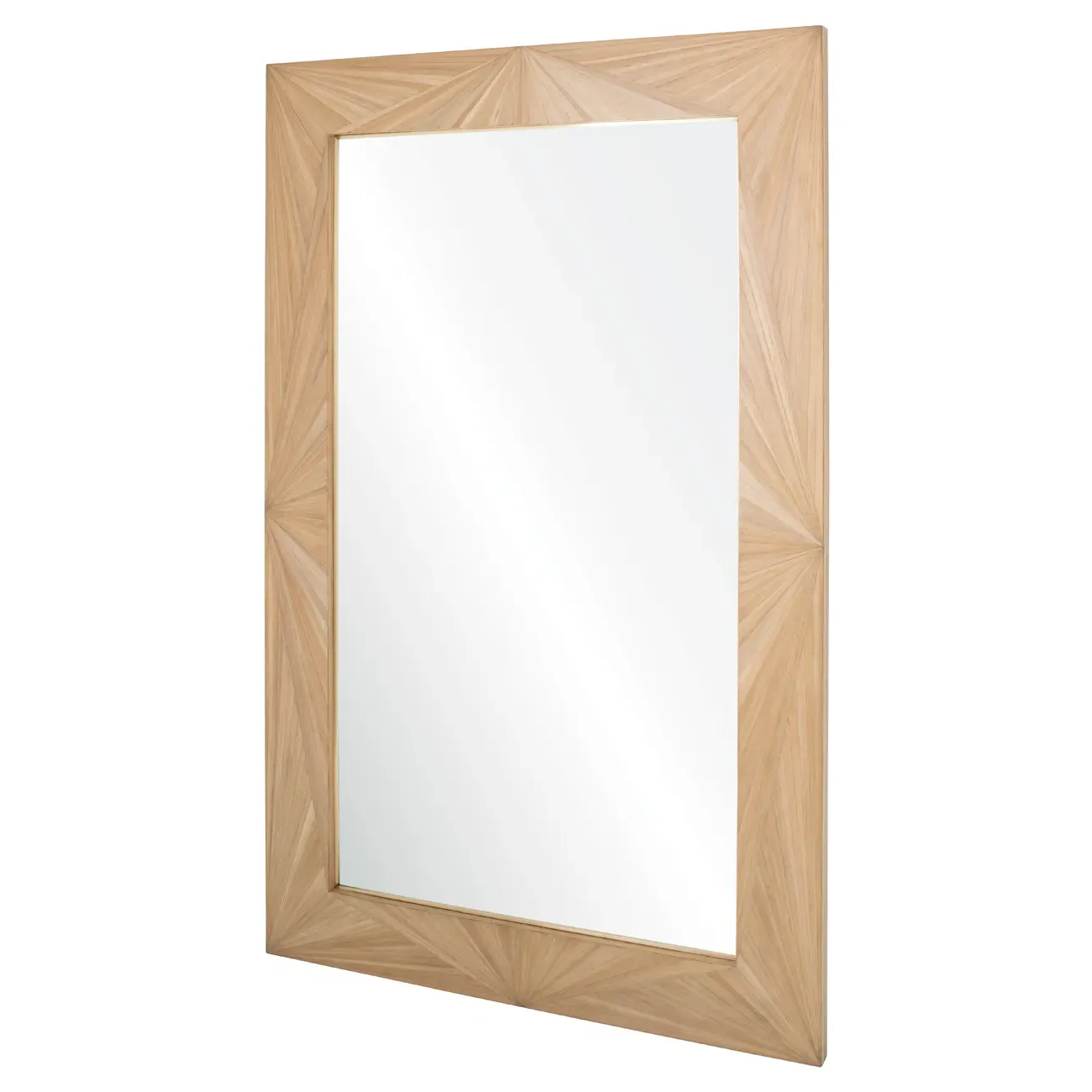 Lala Rectangular Wall Mirror - Natural, Straw