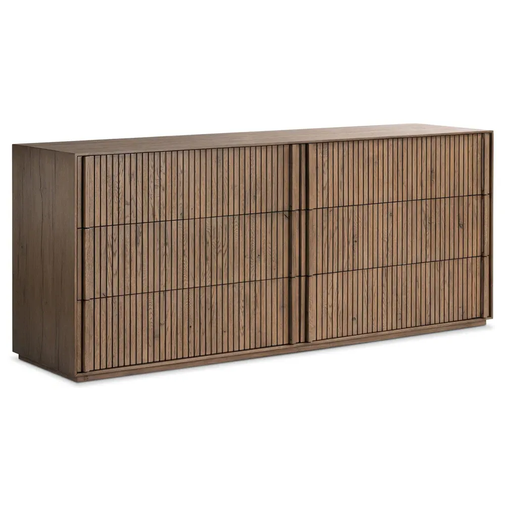 Lana Double Dresser - Grey, Oak