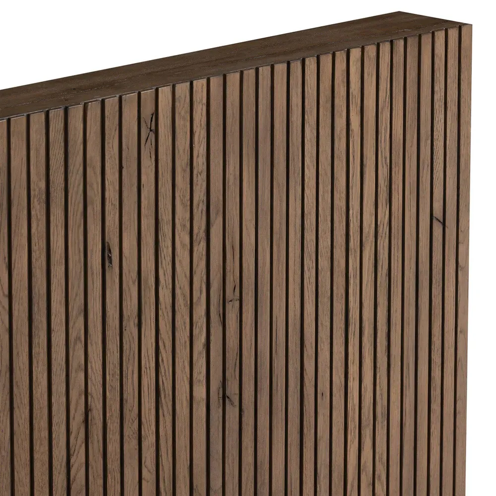 Lana King Size Bed Frame - Grey, Oak