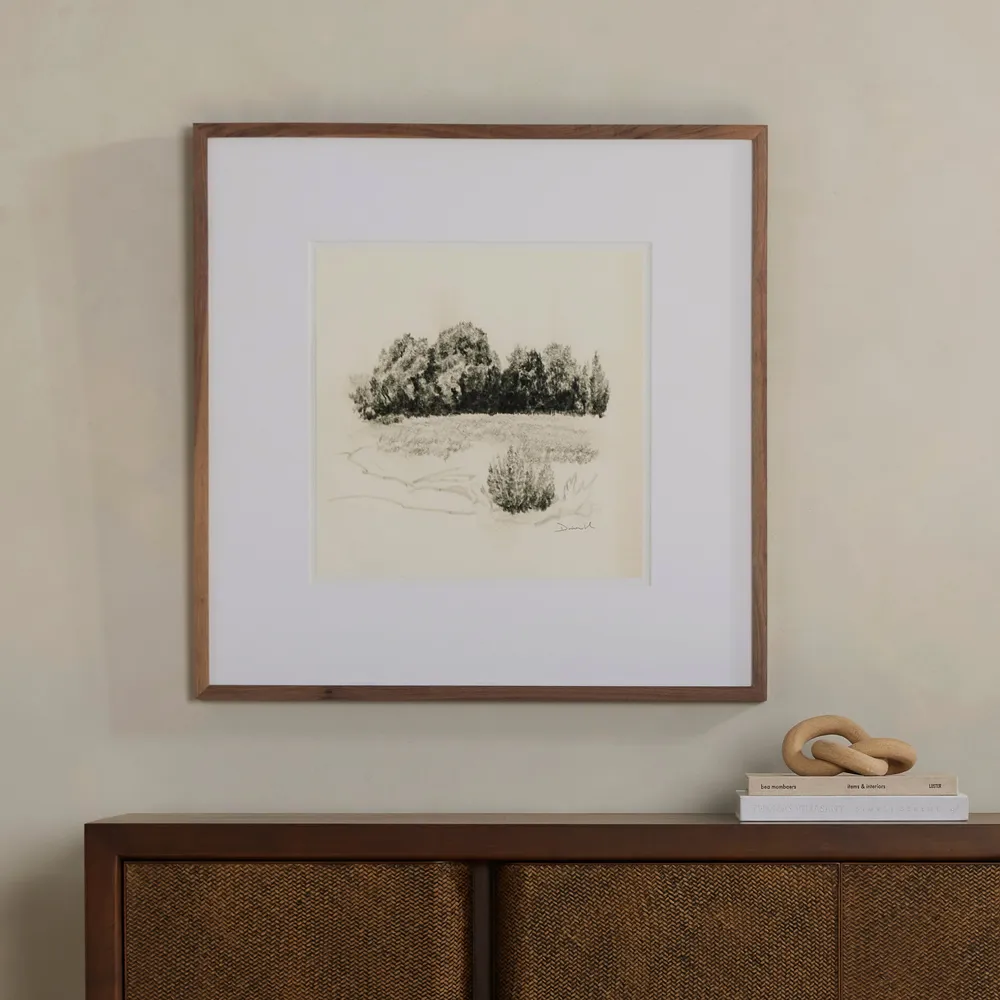 Land Sketch 1 Illustration - Brown, Walnut