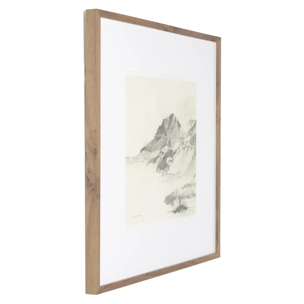 Land Sketch 2 Illustration - Brown, Walnut