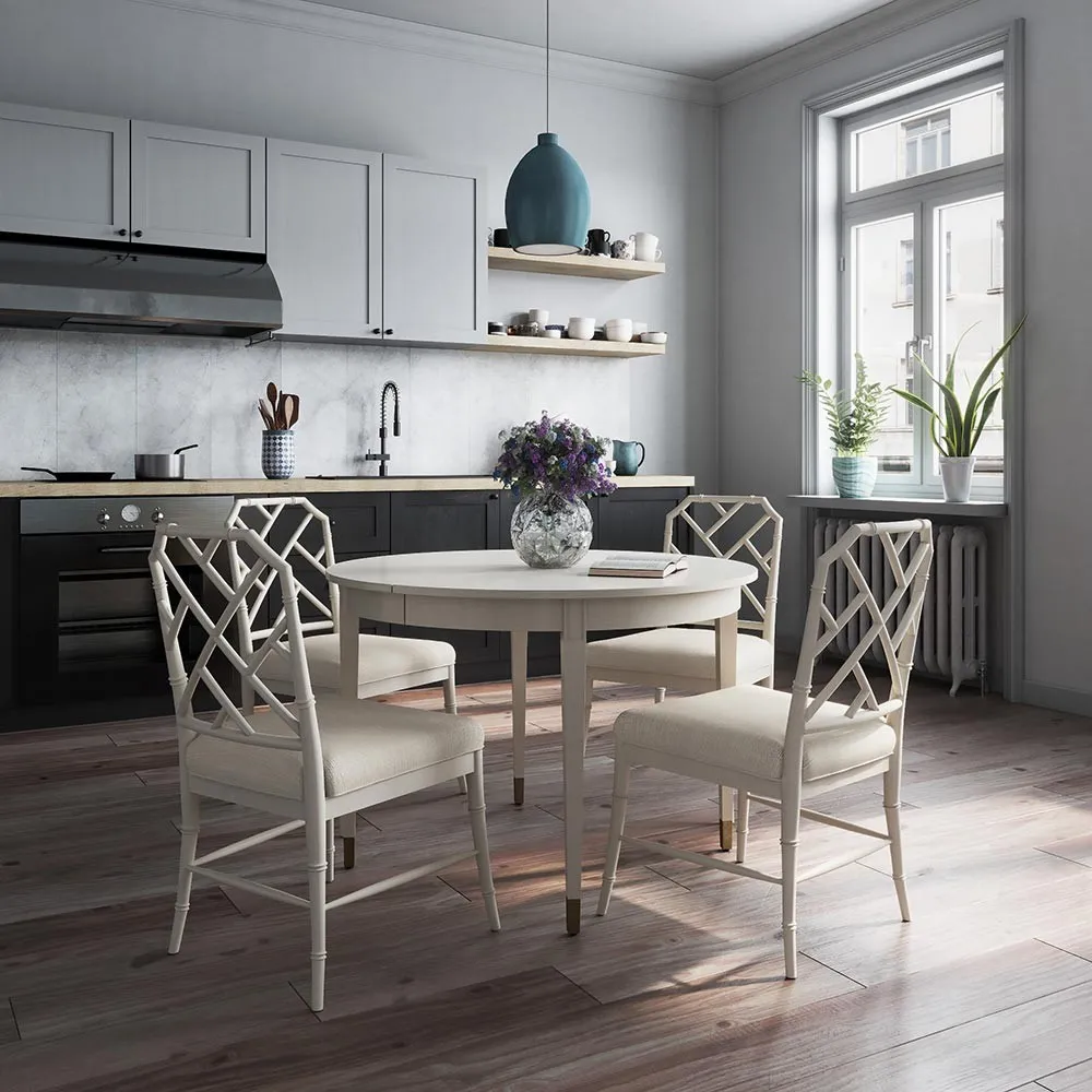 Landen Oval Extendable Dining Table - Beige