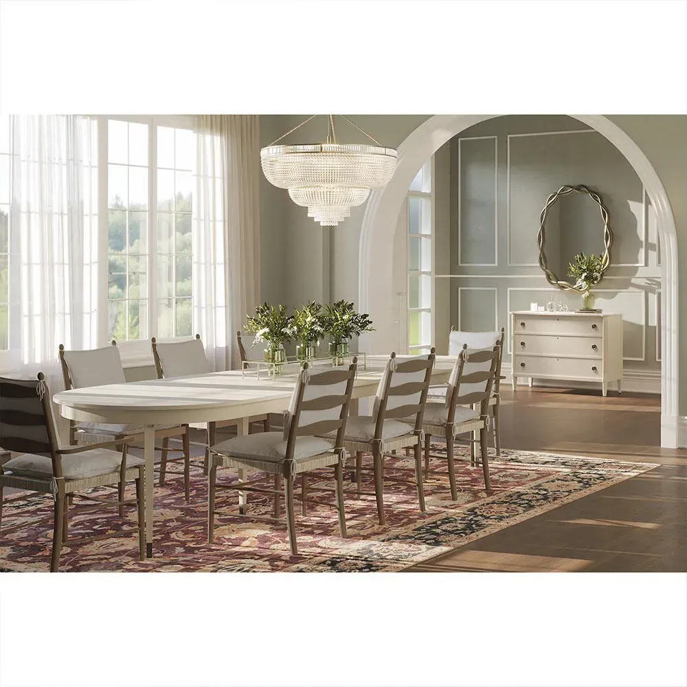 Landen Oval Extendable Dining Table - Beige