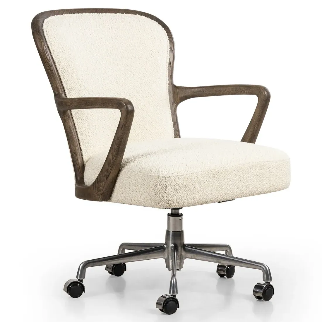 Landford Office Chair - Cream, Textured Fabric