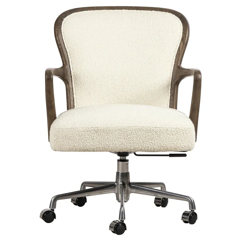 Landford Office Chair - Cream, Textured Fabric