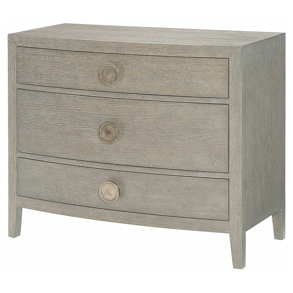 Landon Dresser with Bowed Front - Grey, Wood
