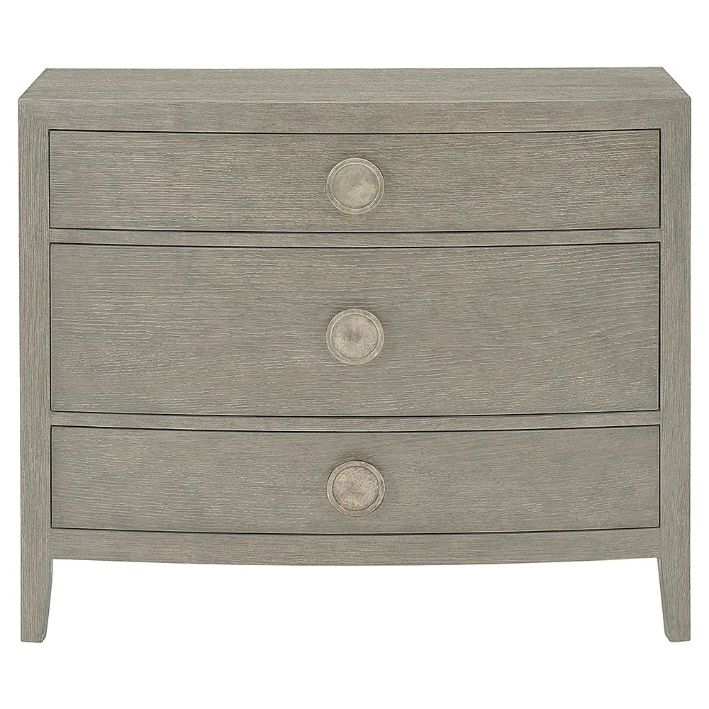 Landon Dresser with Bowed Front - Grey, Wood image