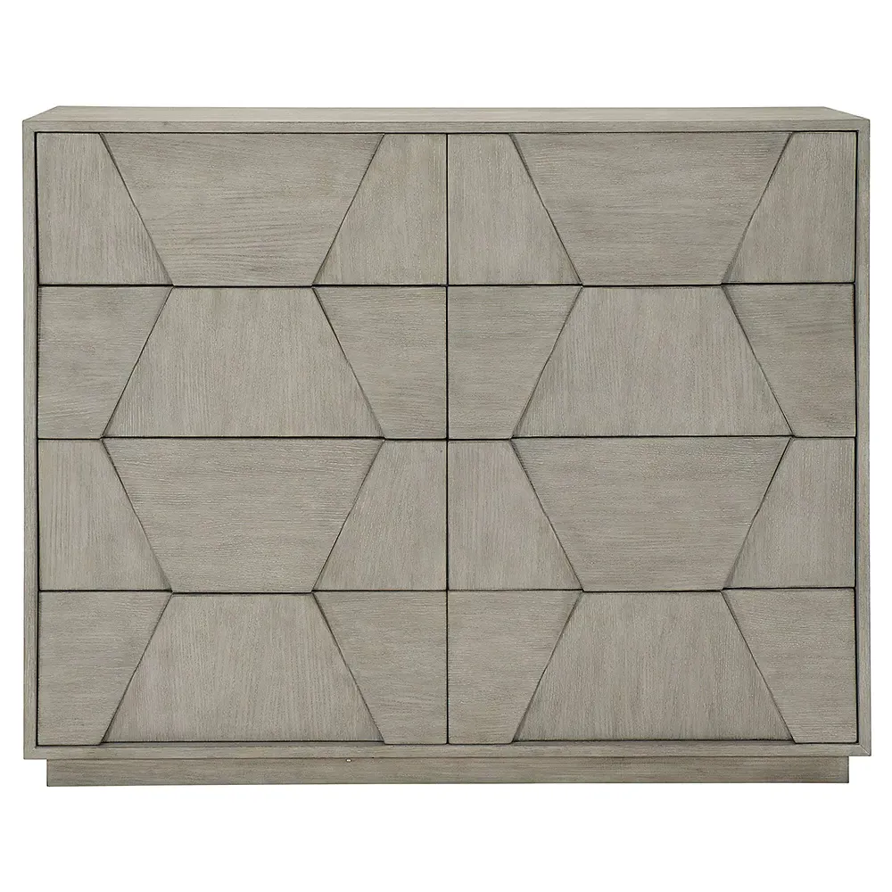 Landon Dresser with Push-to-Open Drawers - Grey, Wood image