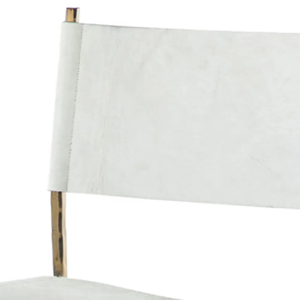 Landon Hair On Hide Sling Bar Stool - Gold, Iron