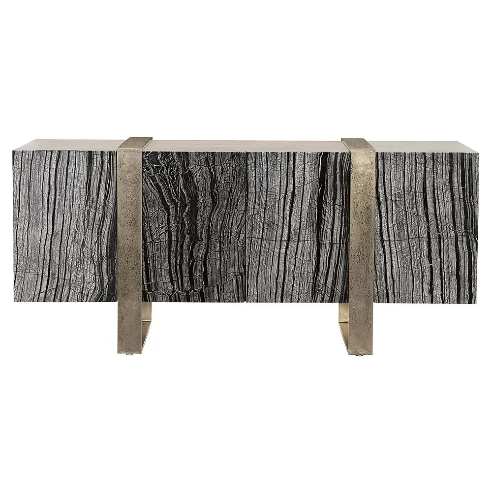 Landon Media Cabinet - Black, Wood image