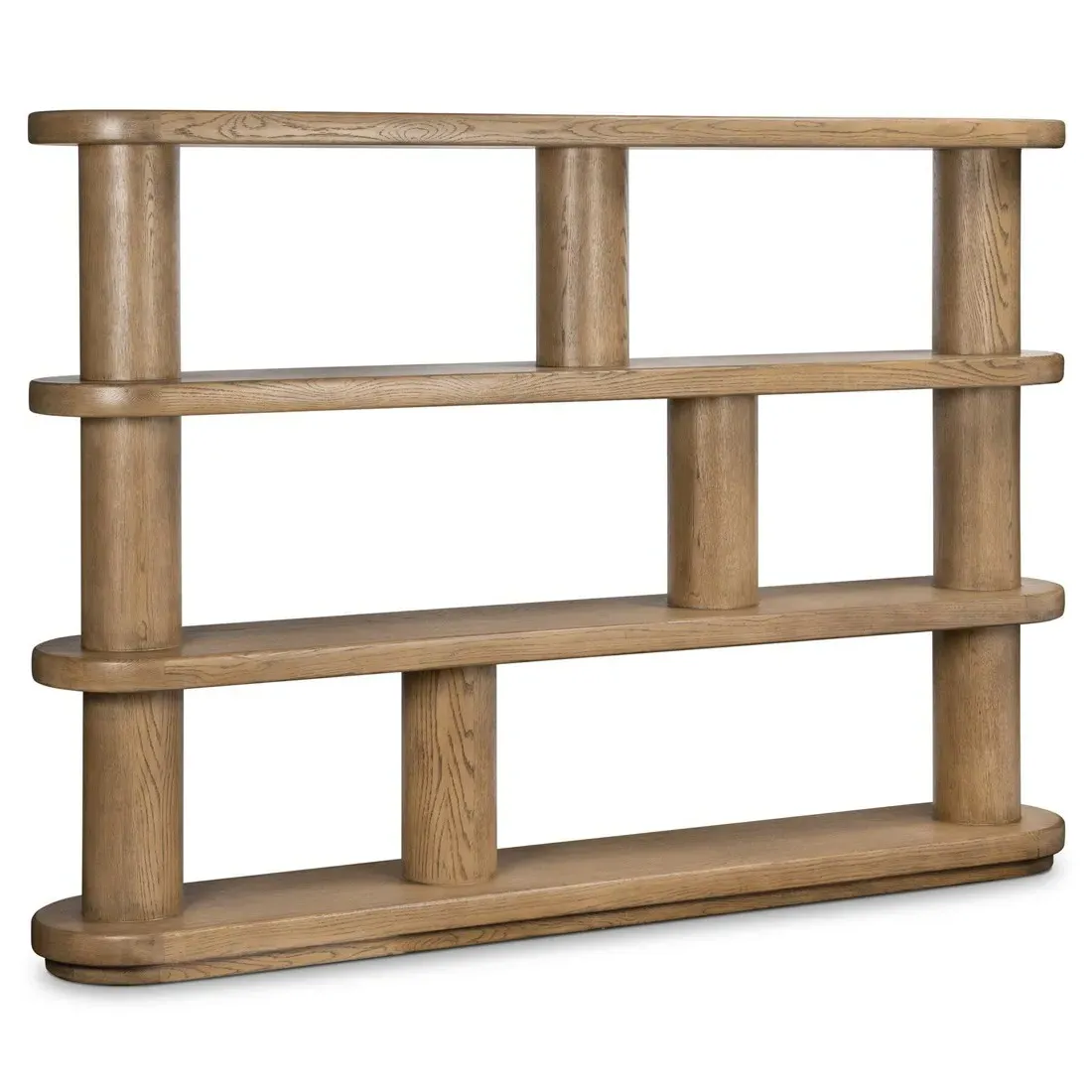 Laney Bookcase - Brown, Oak Wood