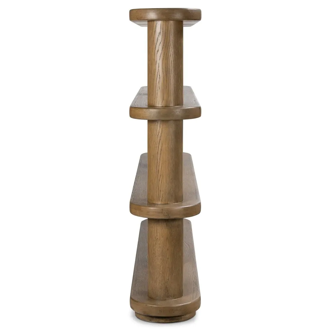 Laney Bookcase - Brown, Oak Wood