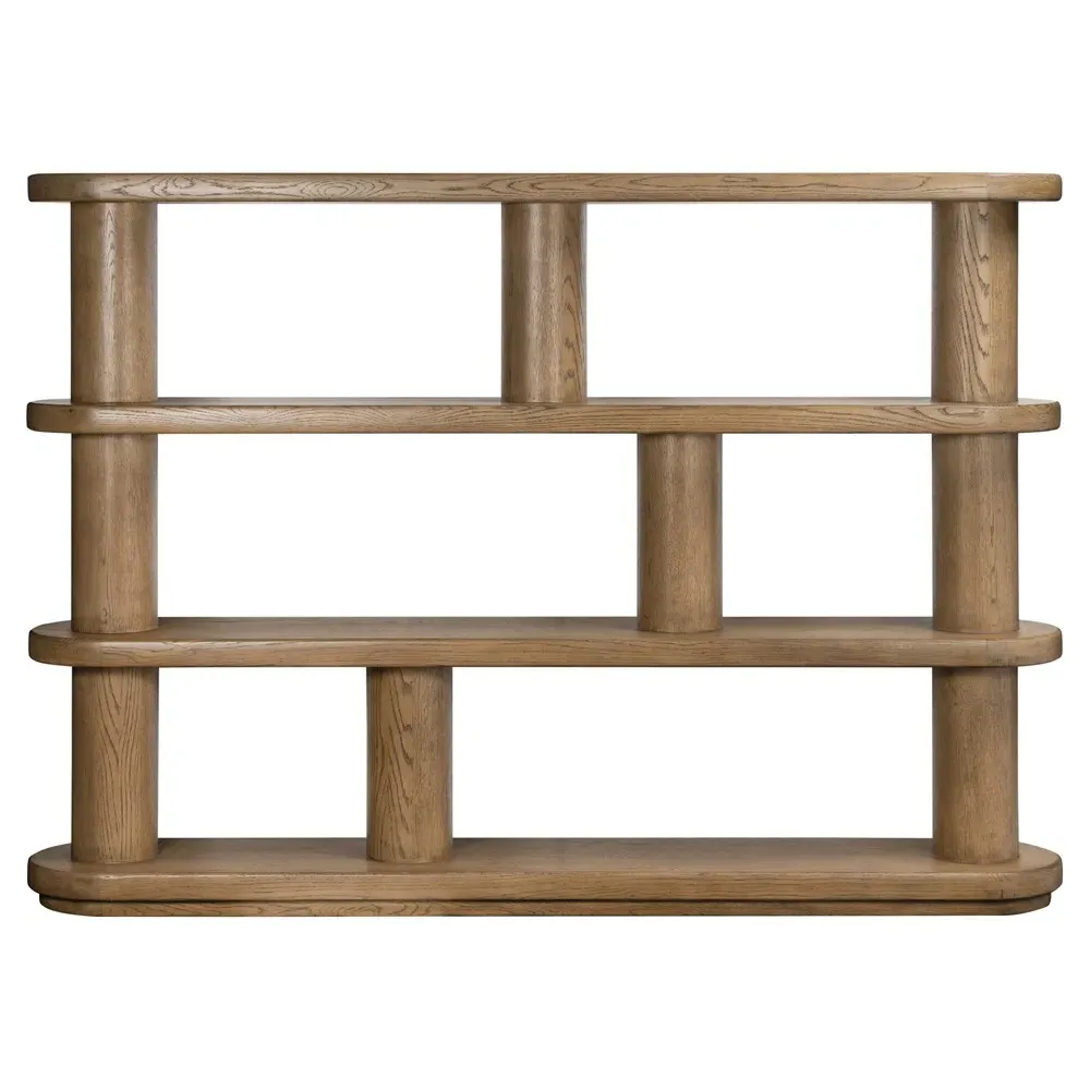 Laney Bookcase - Brown, Oak Wood