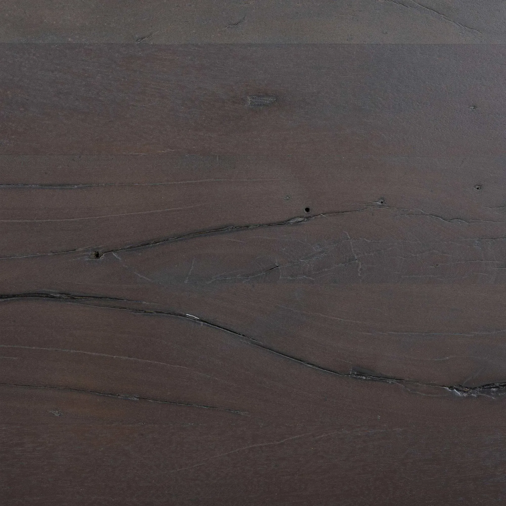 Langston Round Pedestal End Table - Dark Brown, Reclaimed Wood