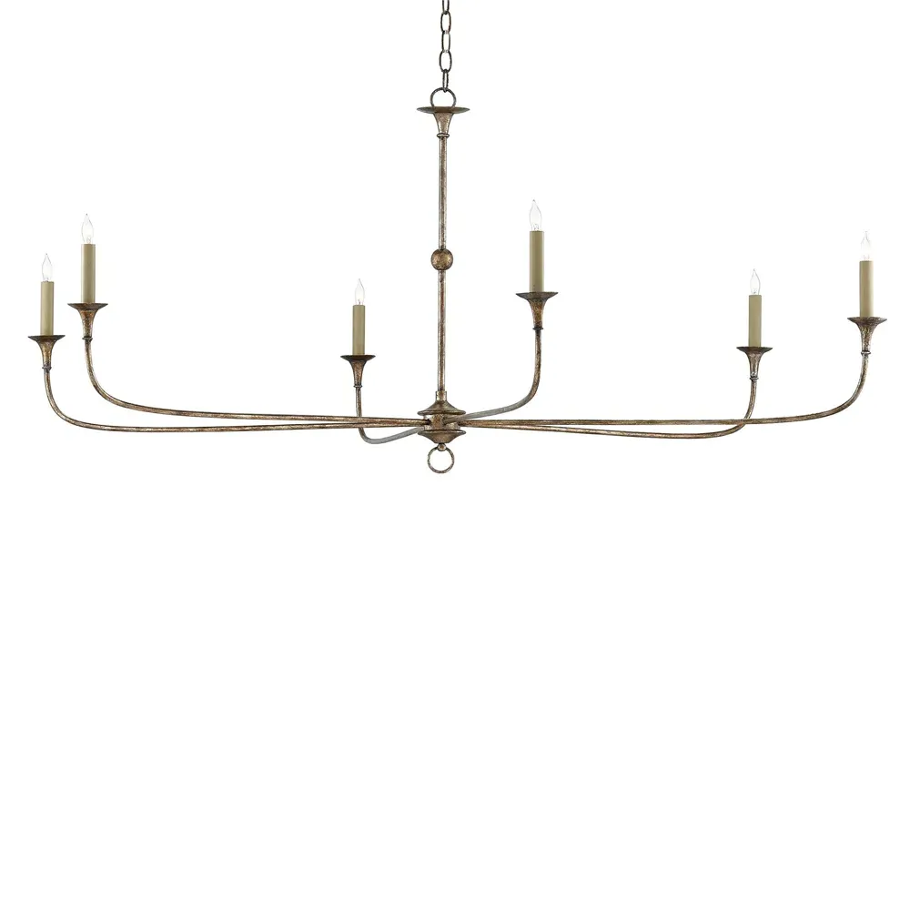 Languedoc Large Candle Style Chandelier - Bronze, Iron